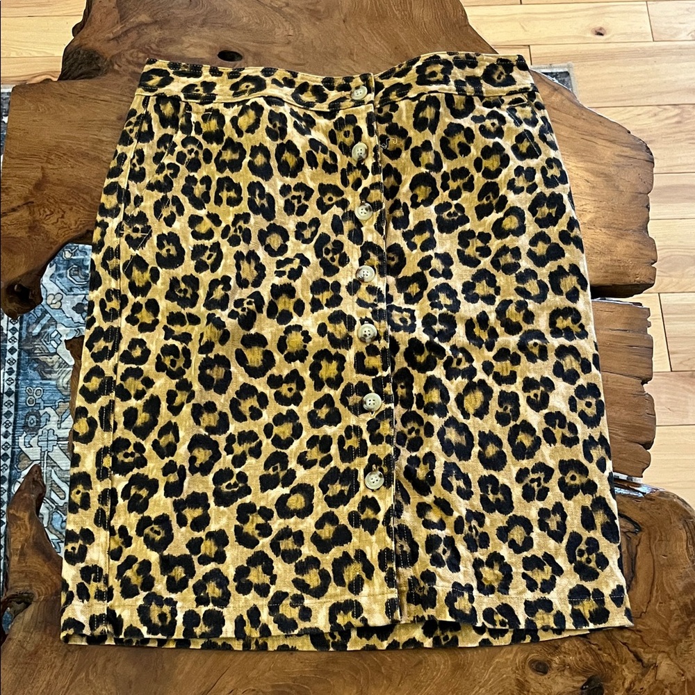 Ralph Lauren Leopard Print Pencil Skirt size 8
